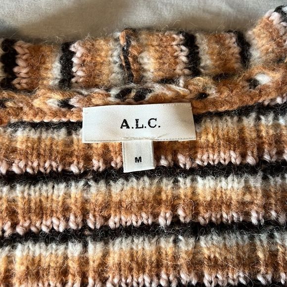 A.L.C. Rebekah striped ribbed wool-blend cardigan - Picture 14 of 16